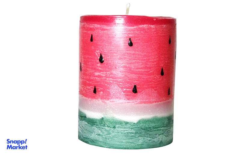 آموزش ساخت شمع به شکل هندوانه